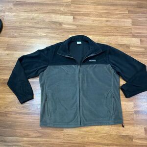 Columbia Steens Mountain Full-Zip Fleece Jacket Gray and Black| men Size XXL